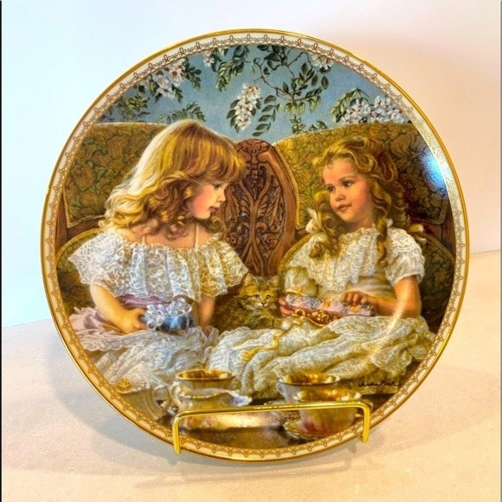 Best Friends! By Sandra Kuch 8” Plate “Sugar & Spice” Limited Edition #1007x